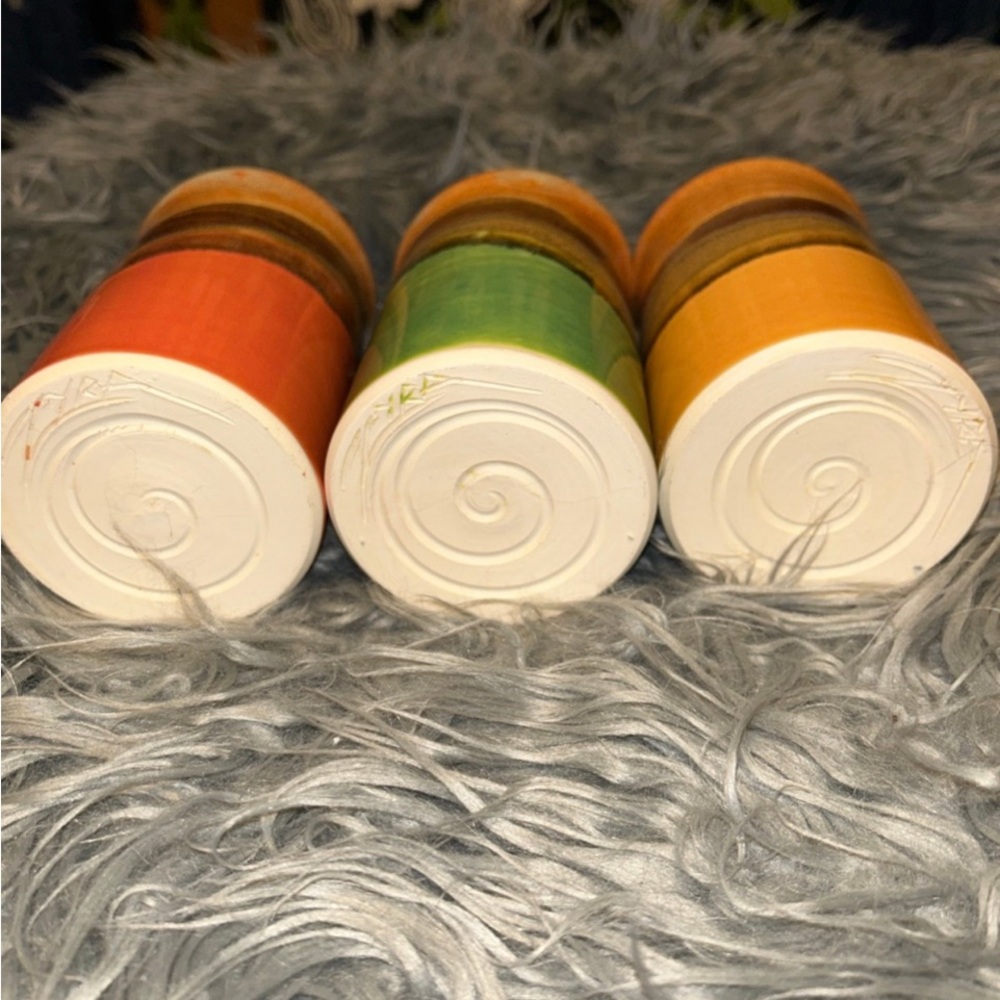 VTG ZYRA Zyraware Zyra Clay Studio Art Ceramic Pottery Tumblers Bundle Of 3 - Picture 6 of 15